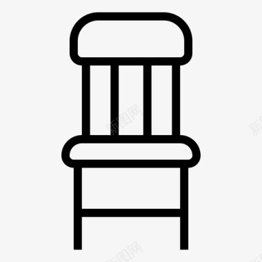 木椅办公椅家具图标图标