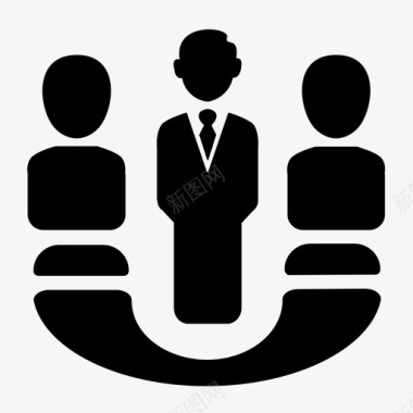 商务合作横幅电话会议商务沟通图标图标