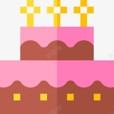 生日蛋糕假日51平的图标图标