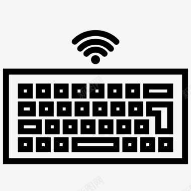 键盘教学键盘无线硬件类型图标图标