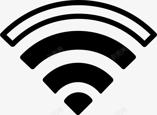 彩页电信wifi互联网信号图标图标