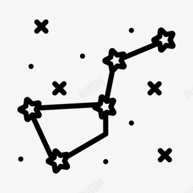 空间星座空间143直线图标图标