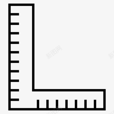量尺子尺子学习测量图标图标
