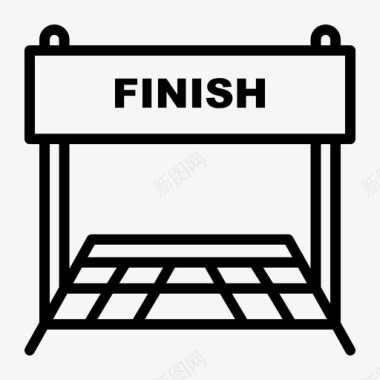 才艺赛完成14号赛车直线型图标图标