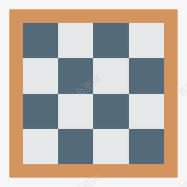 棋盘棋盘运动设备31扁平图标图标