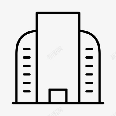 银行大楼办公室大楼建筑物图标图标