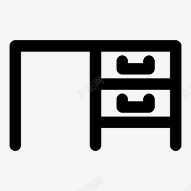 书桌椅子书房图标图标