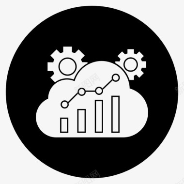 卡通报告图表分析仪表板图表图标图标