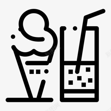 饮料冰淇淋果汁图标图标