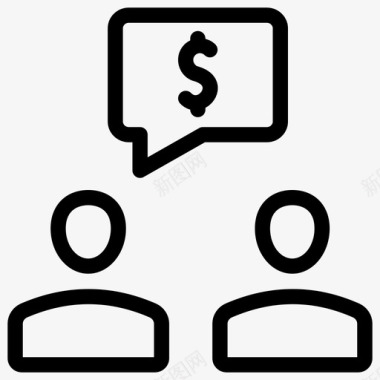 沟通财务沟通商务沟通财务聊天图标图标