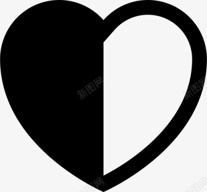 心一半心脏一半最爱图标图标