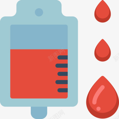血袋献血47扁平图标图标
