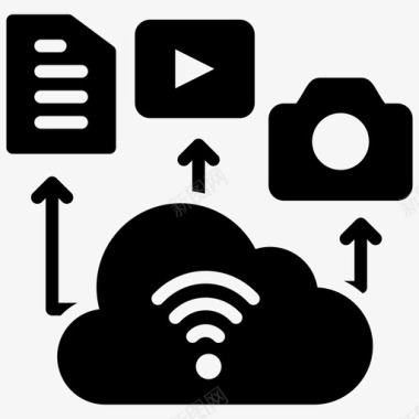 云闪付图标云数据上传云计算云数据图标图标