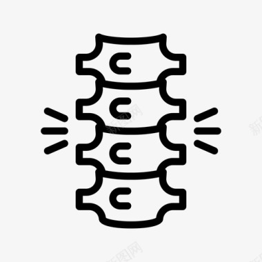 医药理疗脊椎按摩理疗26直系图标图标