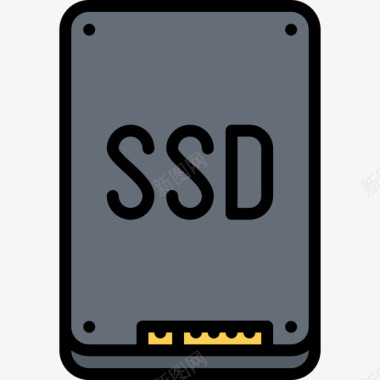 SSD驱动器Ssd驱动器计算机53彩色图标图标