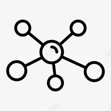 分子化学教育分子图标图标