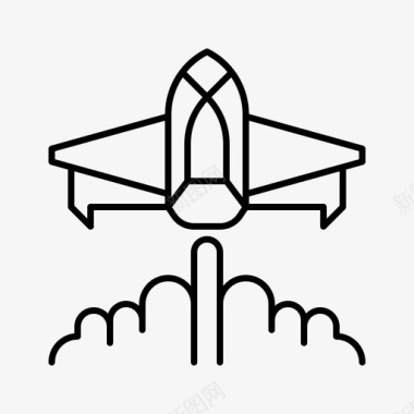 太空船空间148直线型图标图标