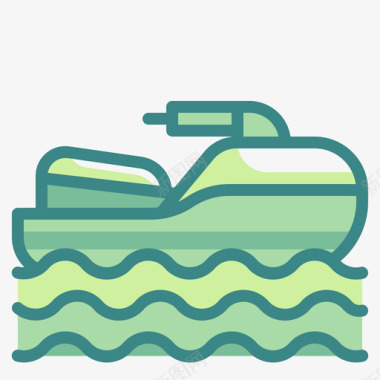 骑雪橇摩托雪橇运动161双音图标图标