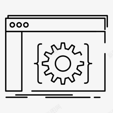 Web应用程序api应用程序编码图标图标