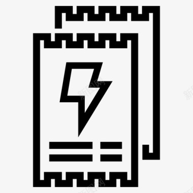 收据帐单帐单付款业务图标图标