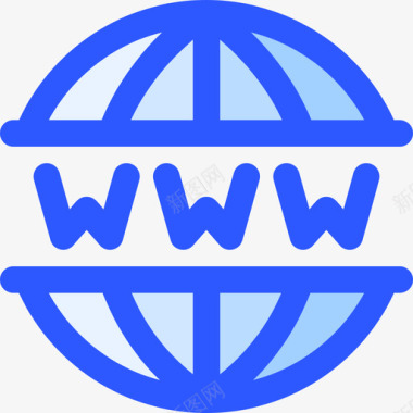 Www互联网技术22蓝色图标图标