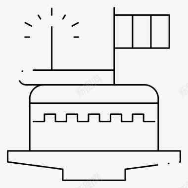 蛋糕庆祝日图标图标