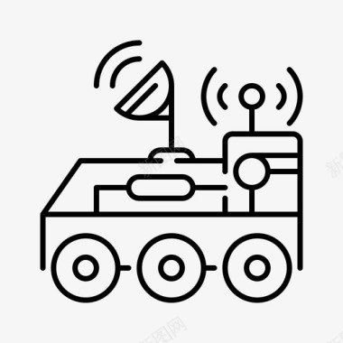电商空间月球车空间148直线型图标图标