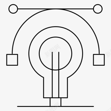灯泡模板灯泡教育想法图标图标
