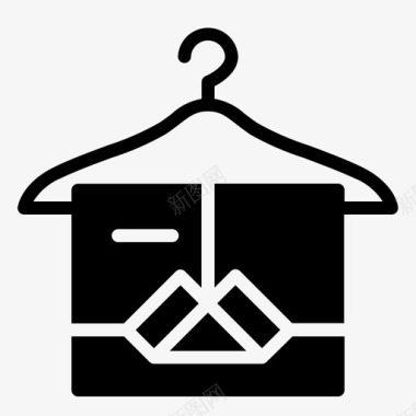 衣架电子商务衬衫图标图标