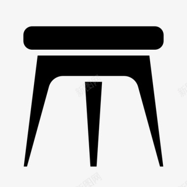 凳子高脚凳椅子图标图标