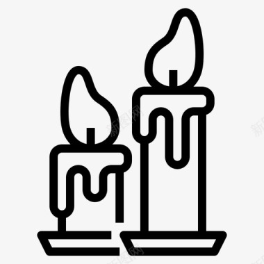 蜡烛情人节13直系图标图标