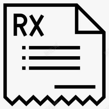 献血标志医学Rx医学176直线型图标图标