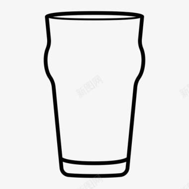 品脱玻璃杯酒吧饮品图标图标