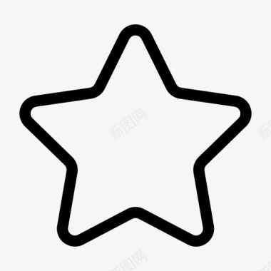 线性图标删除收藏图标