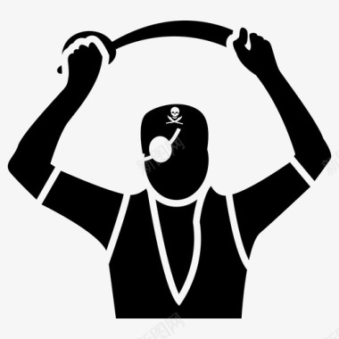 攻击者侵略者袭击者图标图标