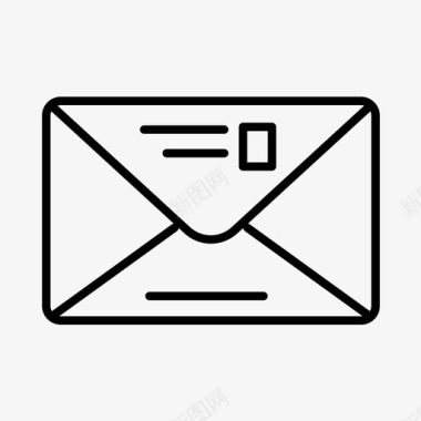 卡片电子邮件明信片图标图标
