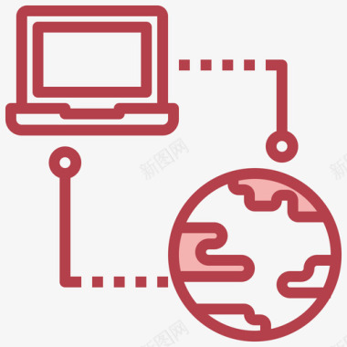红色虫计算机网络网络技术17红色图标图标