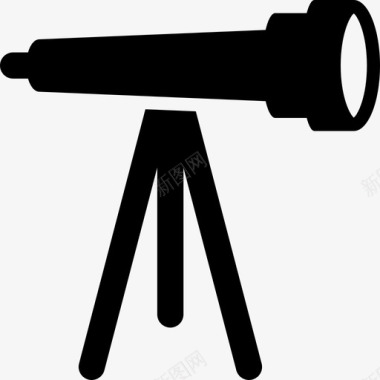 观星天文望远镜天文观测图标图标
