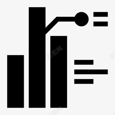 柱状柱状图分析商业图标图标