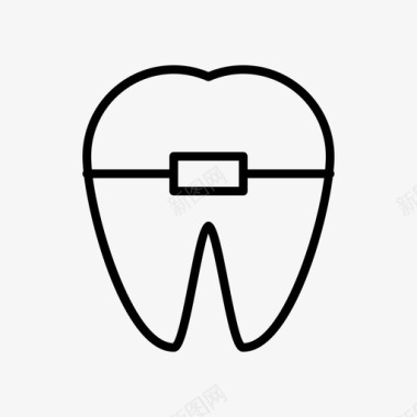 牙套磨牙嘴图标图标