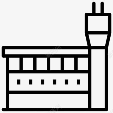 科技发电磨机冷却塔核电站图标图标