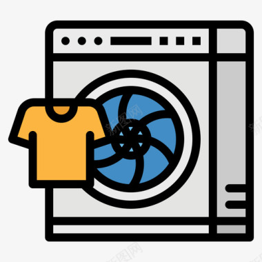洗衣机洗衣机洗衣机50原色图标图标
