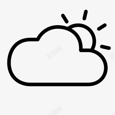 下午下午空气云图标图标