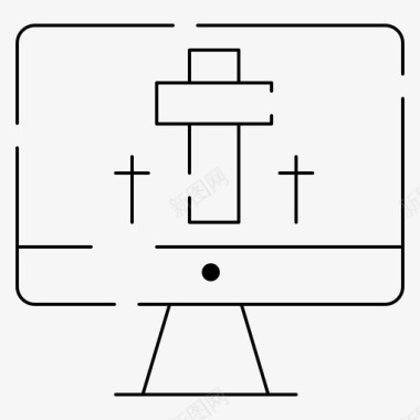 提笼显示器电脑复活节图标图标