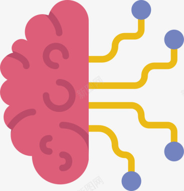 人工人工智能技术95平面图标图标