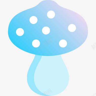 蘑菇替代药物33蓝色图标图标