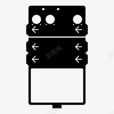 花纹吉他线路选择器踏板贝司吉他图标图标