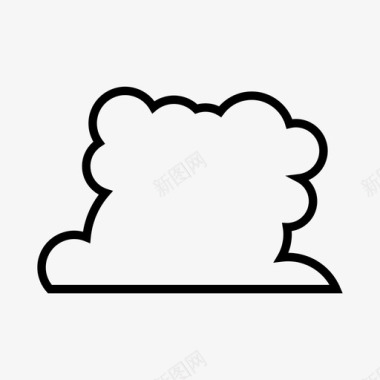 云云泡沫天空图标图标