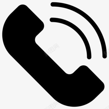 呼叫帮助热线电话接收器图标图标