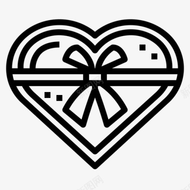 巧克力爱情和情人节5直系图标图标